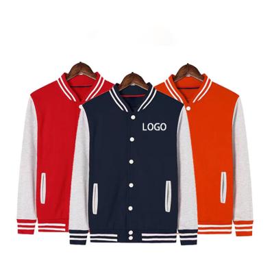 China Custom Logo Printed Autumn Winter Long Sleeve Baseball Jerseys Antibacterial Mens Varsity Basketball Jacket for sale