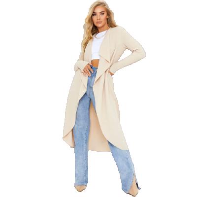 China Breathable Women's Anorak With Irregular Lapel Slim Coat For Women's Coat for sale