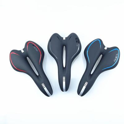 China New Style Thick Comfortable Hollow GEL Cushion Bicycle Stump Saddle MTB Road Cycling Seat for sale