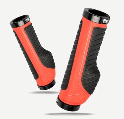 China Custom Bike Grips Ergonomic Bike Grips Smooth Soft Rubber Bike Grips Anti-Slip Shockproof Grips For Bike Mountain Bike Handlebar Grips for sale