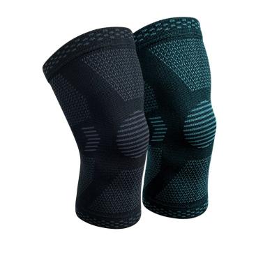 China Performance Support Nylon Knee Pads Brace Spring Support Bar Knee Support Cap Band Rubber Anti-Slip Knee Sleeve Protector for sale