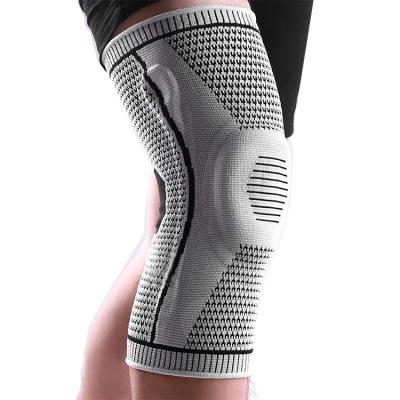 China Running Silicone Knee Pads Hot Sale Fitness Volleyball Knee Protector Silicone Knee Compression Sports Spring Breathable Knee Pads for sale