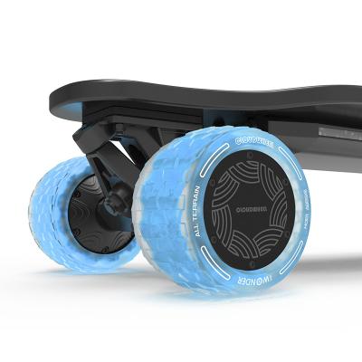 China Youth IWonder Electric Skateboard Longboard Wheel 120/105mm Damping Foamies Core All Terrain Patent Cloudwheel Donut Wheels for sale