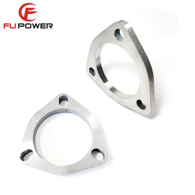 China Automobile and motorcycle Customized Gr2 Titanium exhaust flange with 2 bolt hole Gr2 Automobile titanium exhaust pipe flange for sale