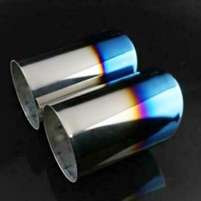 China Automotive & Motorcycle For BMW X1 2016-2020 F48 Tail Exhaust Muffler Tip Blue Titanium Rear Pipe 2pcs for sale