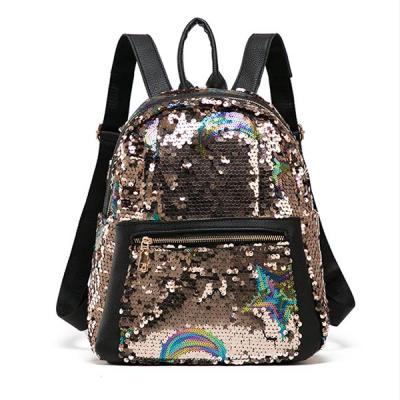 China Other New Style Sequins Backpack Cute Shoulder Bag For Women Girls Travel Bag Shiny Bling Backpack for sale