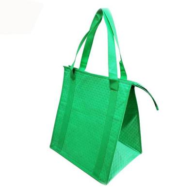 China Natural Water Proof Insulated Nonwoven Lunch Bag Cooler Bags Heat Insulation Lunch for sale