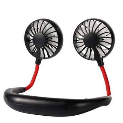 China Car Neck Fan Neck Band Fan USB Deputy Team Leader Portable Free Rechargeable - Mini Personal Sport Fan - with 3 Adjustable Speeds for sale