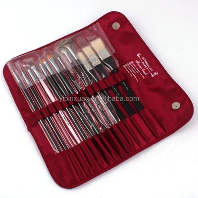 China High Grade 13Pcs Fabric Bristle Bag Fabric Paint Brush Set Artist Whole Packing Type Manufacturers China for sale