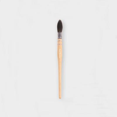 China Wholesale Professional Wooden Artist Painting Bristle Handle Raccoon Hair Brush for sale