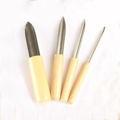 China Pottery & 4pcs Clay Modeling Handle Wooden Artist Clay Pottery Tools for sale