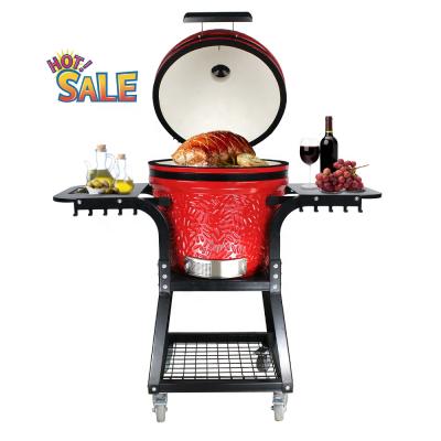 China Adjustable Size SEB/STEEL EGG BARBECUE 22 Inch Ceramic Burner Grill Barbacoa portatil Amazone for sale