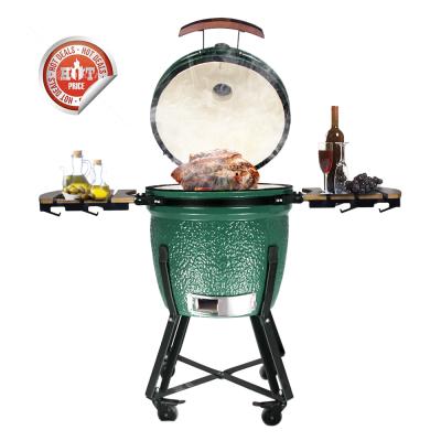 China 2021 Size Adjustable Hot Sales SEB/STEEL EGG BARBECUE 21inch XL Classic Ceramic Egg Shaped Charcoal BBQ Grill Somker for sale