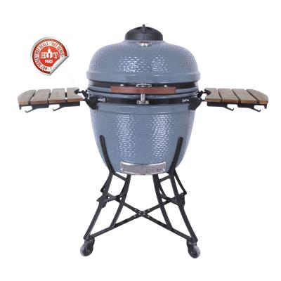 China SEB / 2021 EGG STEEL BARBECUE 24 inch ceramic outdoor bbq grills large kamado adjustable size for sale