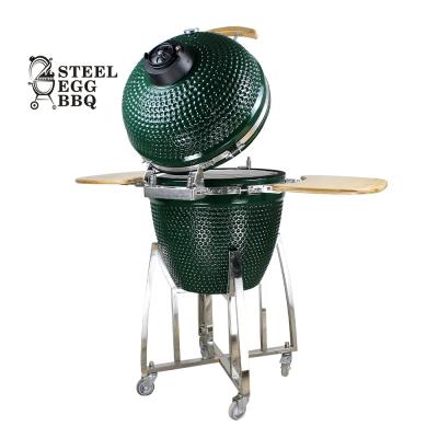 China Adjustable Size SEB KAMADO wholesale 21 inch outdoor barbecue grill ceramic kamado for sale