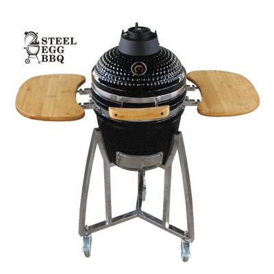 China Adjustable Size SEB STEEL EGG BARBECUE 16 Inch Smoking Cashing Oven Charcoal Pellet Grill Pellet Grill BONO STEEL BONO EGG JOE Searing Kohle Kor Kohle Kamado for sale