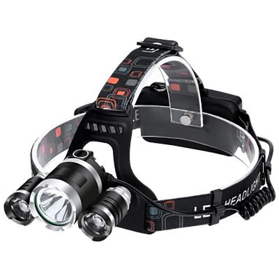 China Portable Rechargeable High Power T6 LED Portable Waterproof Camping Headlamp For Hiking And Fishing for sale