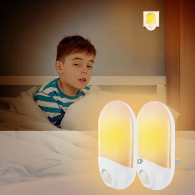 China Morden Wholesales Smart Portable Plug-in LED PIR Sensor Night Light For Baby for sale