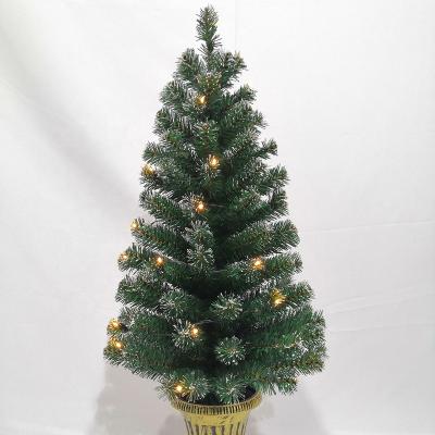 China De Chirstmas Decor Christmas Cipher Tree Decorations Pre Lit PVC Artificial Christmas Tree Mini Green Xmas Tree for sale