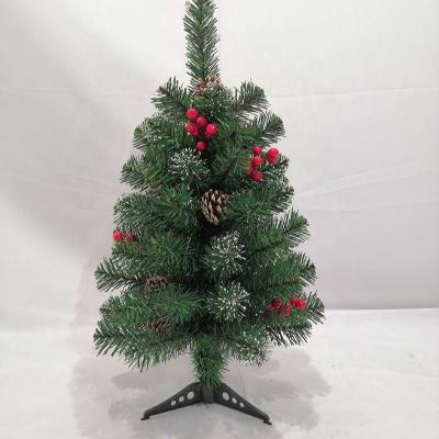 China Pop Decor Chirstmas The Pot 60 Cm PVC Christmas Tree Artificial Christmas Tree Maker Table Trade for sale