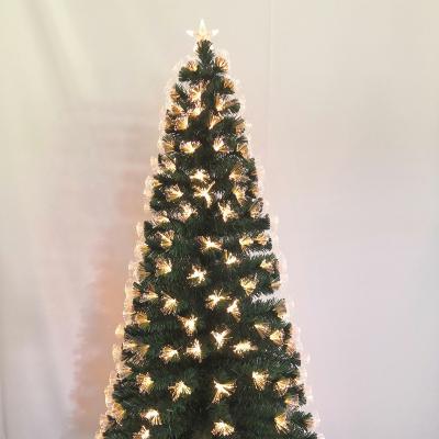 China Chirstmas Decor 1.2m 1.5m 1.8m The Giant Fiber Optic Indoor Outdoor Artificial Christmas Tree Christmas Tree for sale