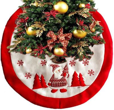 China 2022 New Design Decor 2022 Chirstmas Christmas Tree Skirt Holiday Party Luxury Christmas Decoration Red Tree Skirt for sale