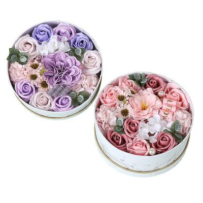 China Beautiful New Design Colorful Artificial Flowers Valentine's Day Gift Immortalized Simulation Mini Rose Bouquet Simulation Flower for sale