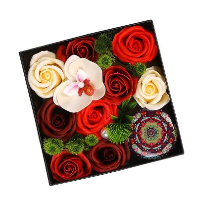 China Beautiful Factory Supply New Arrival Colorful Artificial Soap Rose Flower For Valentine's Day Birthday Gift for sale