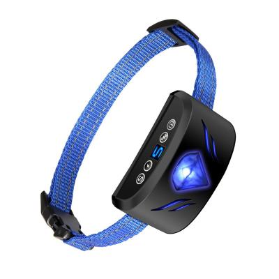 China Amazon New Pet Electronic Products Diamond Shape Dog Barking Collar Bark Dog Collar Anti No Bark Collar for sale