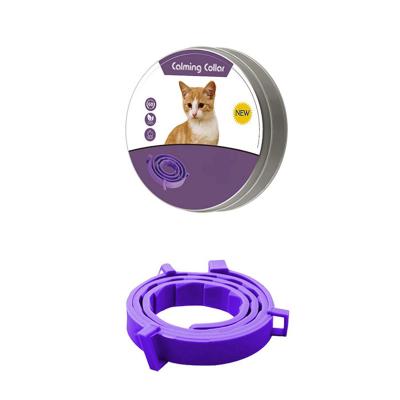 China Cat Calming Collar Lavender Essence Soothing Collar Amazon Top Seller Dog Collar 100% Natural Viable Essential Oil Dog Pheromone for Cat for sale