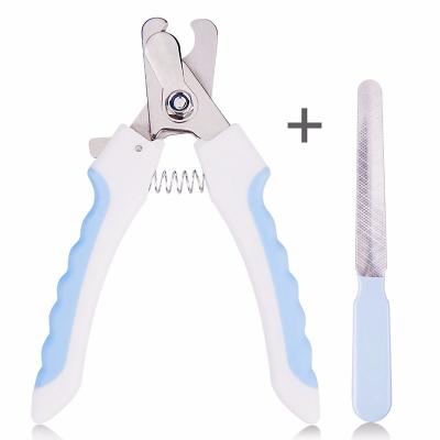 China Professional Viable and Safty Stainless Steel Blade Pet Baby Sharp Dog Cat Nail Clippers Nail File for sale