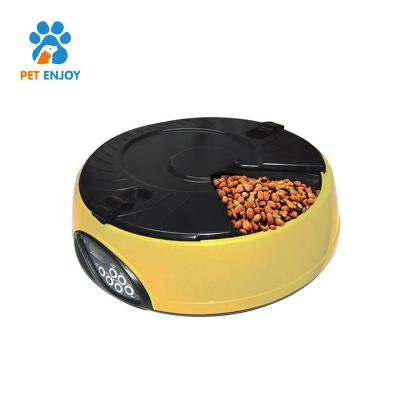 China Automatic Automatic Meal Programmed Feeding Dog Dispenser 6 LCD Display Food Bowl Cat Feeder With 2018 High Quality for sale