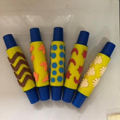 China 2022 Hotsale Multi-Purpose Factory Wholesale Children's Different Shape EVA Foam Roller Brush for Artist Painting for sale