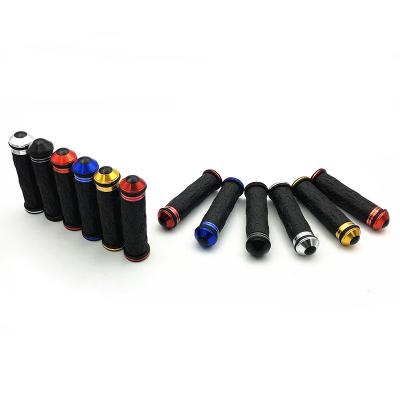 China Custom Molded Rubber+Aluminum Grips Bike Sleeve Motorcycle Accessories High Quality Rubber Grip Motorcycle Rubber+Aluminum for sale