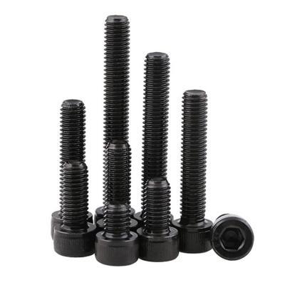 China DIN 912 M8 Stainless Steel Furniture Grade HBLJ 12.9 High Tensile Socket 12.9 Black Knob Head Screw For Building for sale