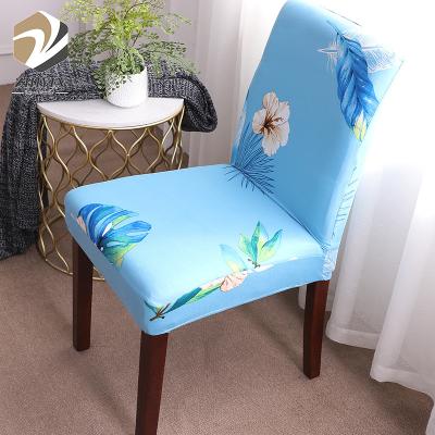 China Plain Factory Direct Sale Cheap Spandex Removable Dining Chair Cover for sale