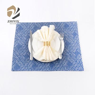 China Jacquard Table Mats Sets Polyester Home Decor Sustainable Decorative Table Mats for sale