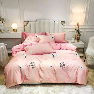 China Microfiber Queen Size Textile Wholesale Nondisposable Home Comforter Printed Bedding Set Duvet Cover for sale