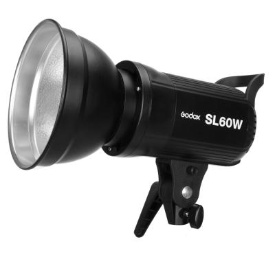 China Dimmable Brightness Photographic Lighting Godox SL-60W 5600K White Version Led Continuous Video Light For Studio Photo Video Recording for sale