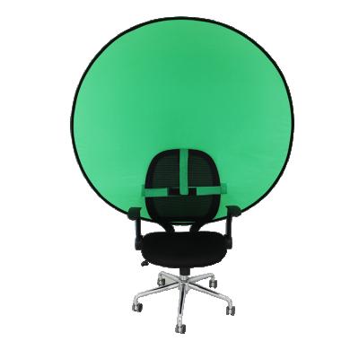 China Custom Factory Price Large Green Portable Screen Chair Custom Green Wallpaper for sale