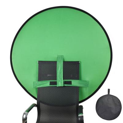 China Portable Folding Screen Portable Chromakey Green Background Webcam Backdrop For Live Streaming for sale