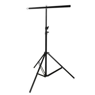 China Portable Stable 80x200cm T-shape Background Backdrop Support Kit Tall Adjustable Photo Backdrop Stand with Spring Clamps for sale