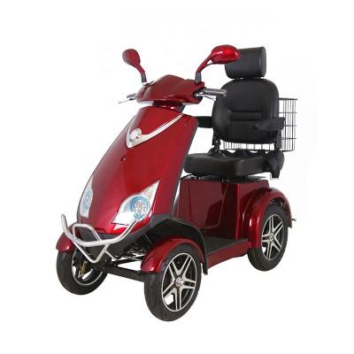 China 2022 hot selling 4 wheel aluminum alloy electric scooter with MP3 player and rear view camera for the elderly for sale