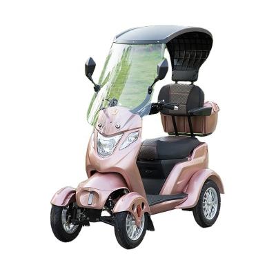 China New Design Four Wheel Heavy Mobility Scooter With Roof Yumbo Mobility 60V 800W 60V 20ah Hand Brake CE 21-30km/h 6-8h YB417B for sale