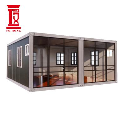 China Fuhong Modern Wholesale Portable Two Bedroom Prefab Flat Pack Container Prefab House for sale