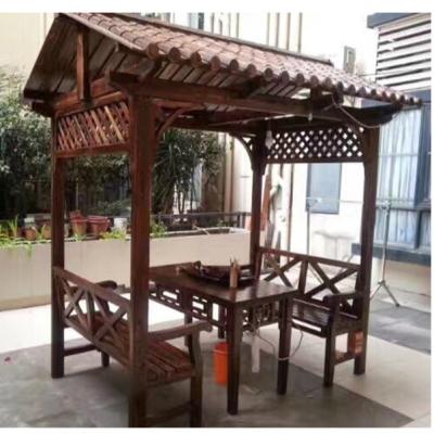 China Easily assembled outdoor fine wood pavilion for sale