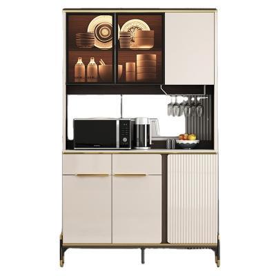 China Latest design adjustable modern simple living room wooden side cabinet (height) for sale