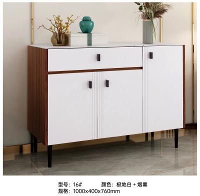 China Eco-friendly Best Selling Home Furniture White Drawer Organizer Sideboard With Figured Glass Door for sale