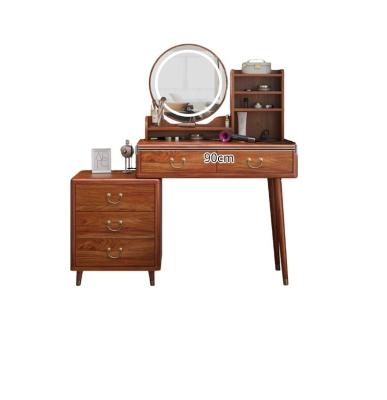 China The other retro latest modern minimalist wooden dressing table wholesale with mirror stool dressing table for sale