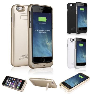 China Fashion And Simple 4800mAh External Power Case Bank Battery Charger Backup Case For iPhone 6 Plus for sale